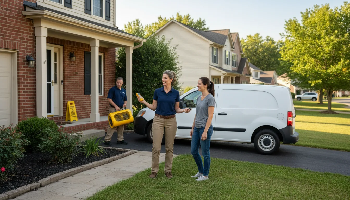 Residential water damage restoration in Sweet Water, AL